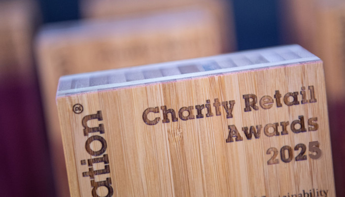 Charity Retail Awards trophies