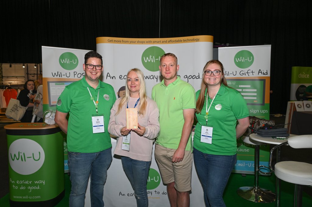 Best shop interior winner, Helen & Douglas House - Katie Stuart-Cox, Director of Retail & Trading with Matthew and Eve from Wil-U.
