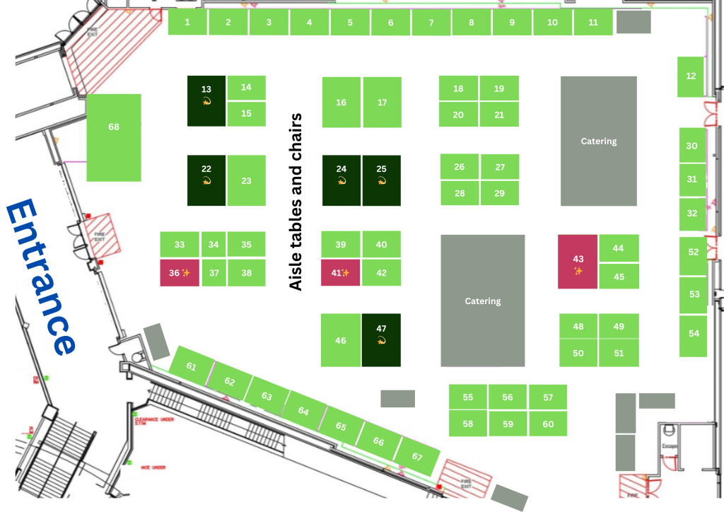 Charity Retail Conference exhibition plan 2025.