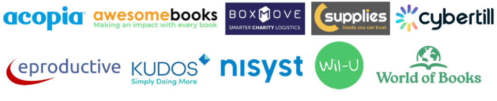 Logos from multiple organisations exhibiting at Head of Retail event.