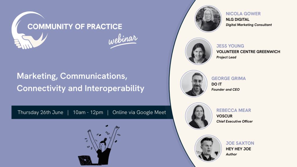 Community of Practise event banner.