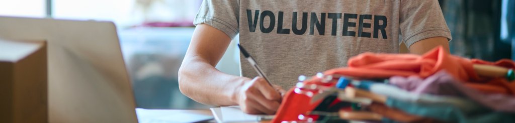 Charity shop volunteer.