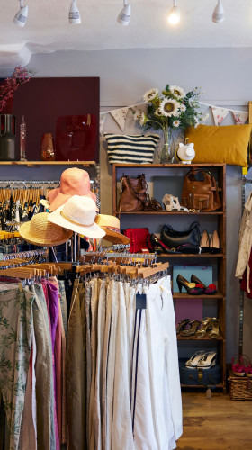 Charity shop interior
