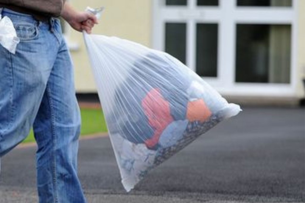 collection sack.
