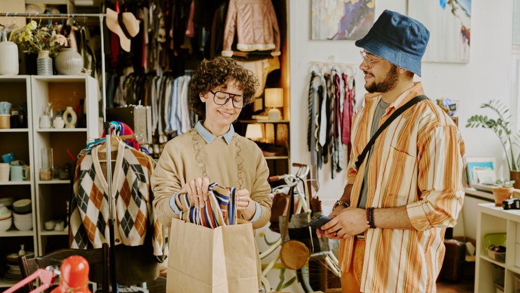 Gift Aid charity shop donations.