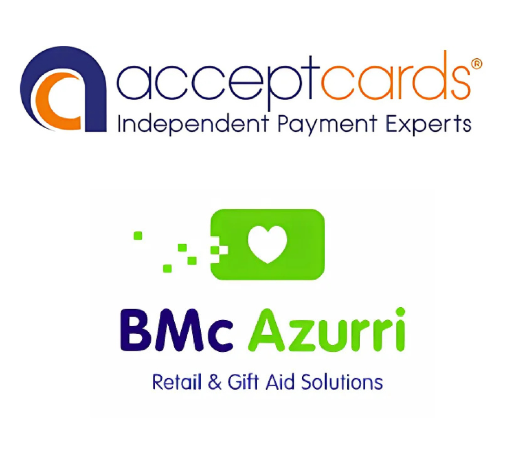 Acceptcards x BMc Azurri logos.