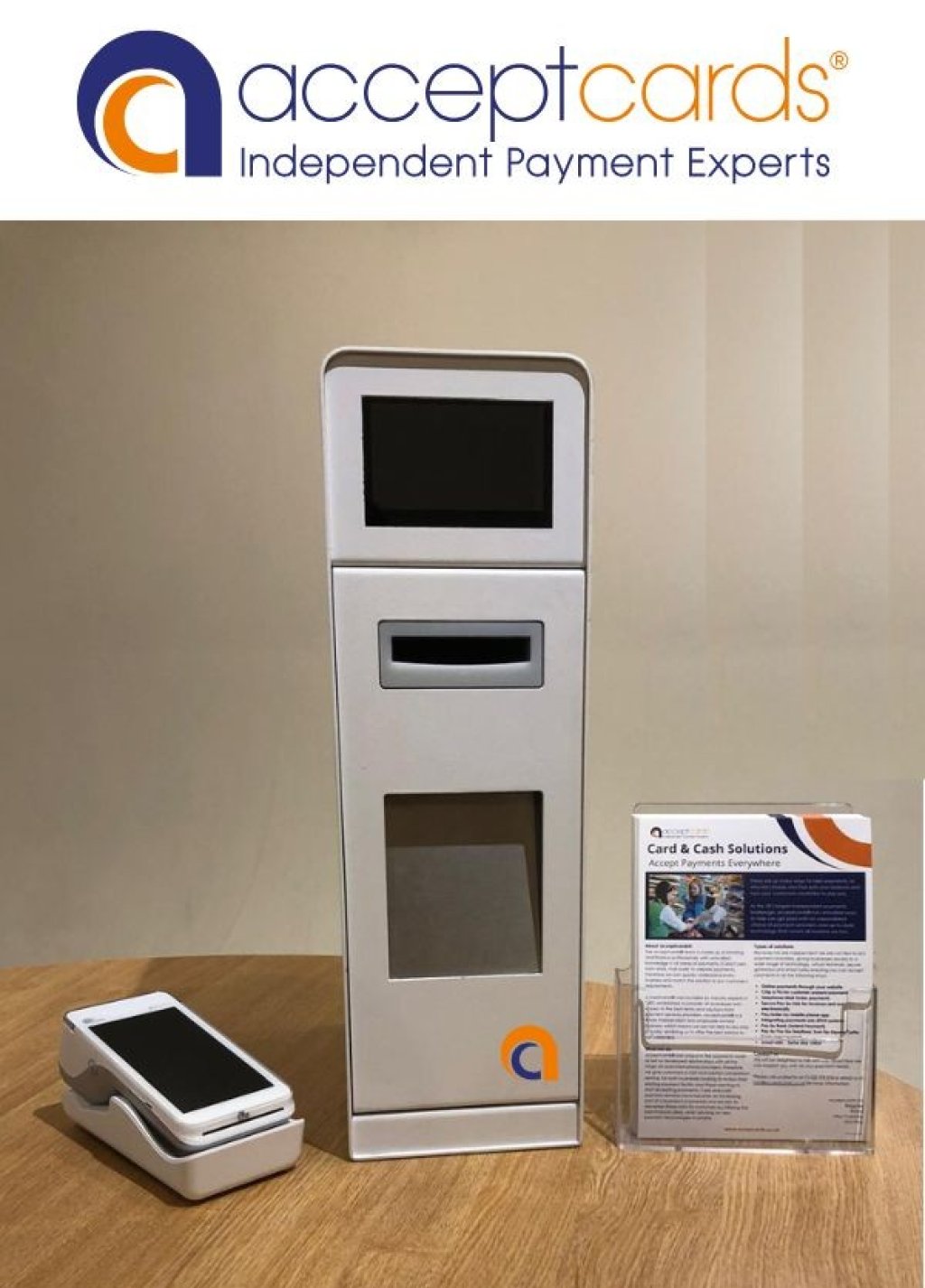 Accept cards promo photo of smart safe.