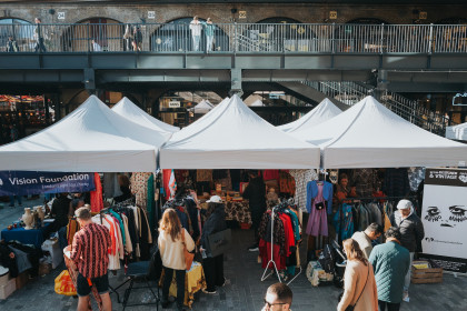 Shoppers at market