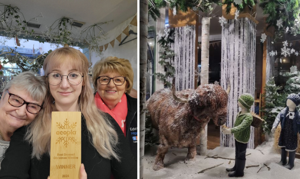 Acopia Christmas window winners.