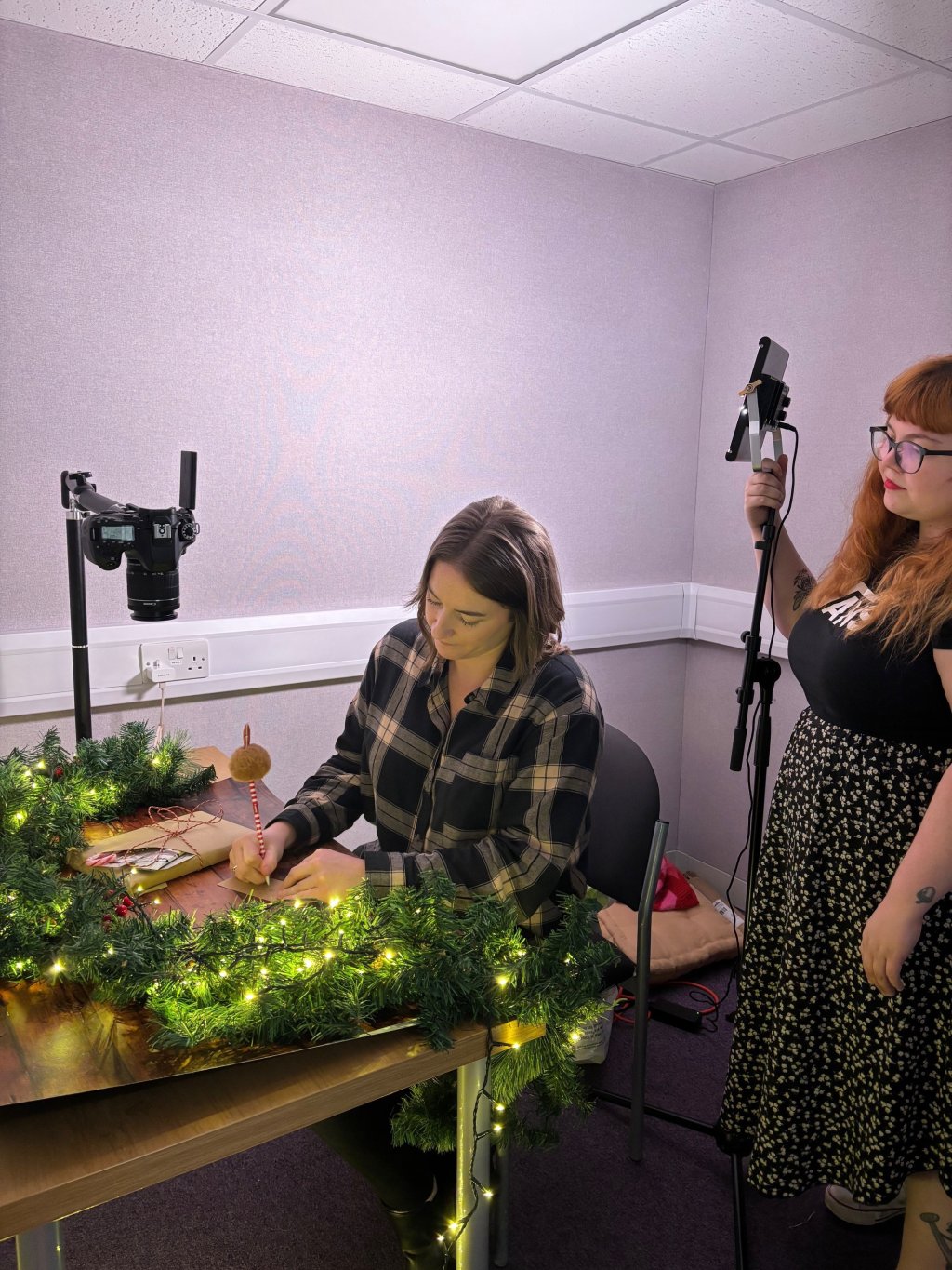 Create your Christmas - video shoot.