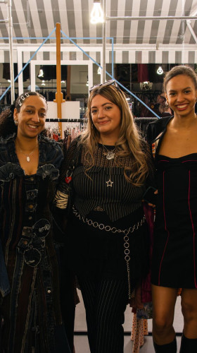 A group of young women at the FARAxLCF event.