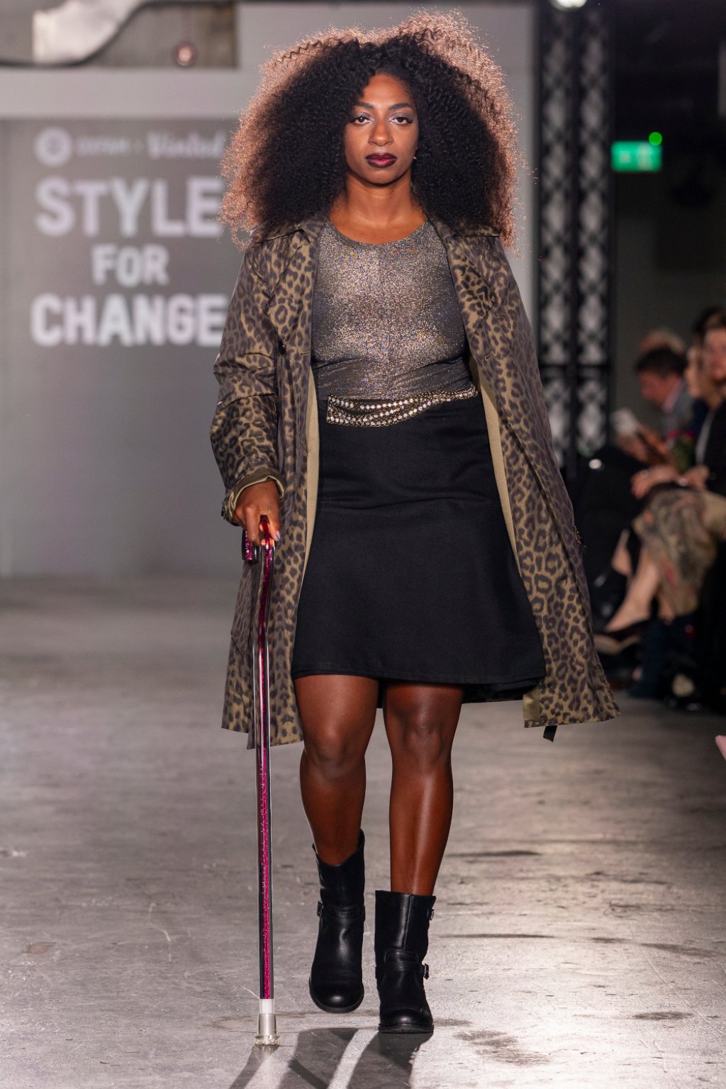 Kadeena Cox on the runway.