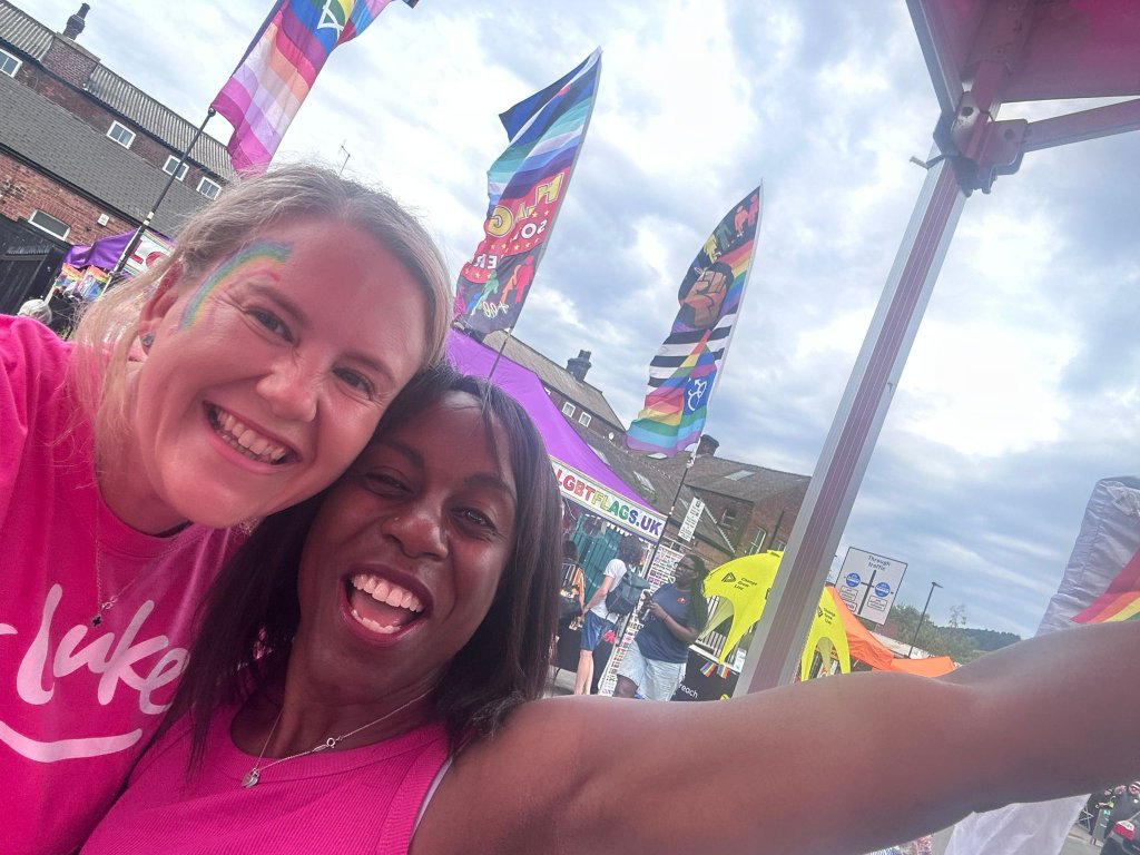 Celebrating Pride in pink.