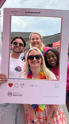 St Luke's team at Pride