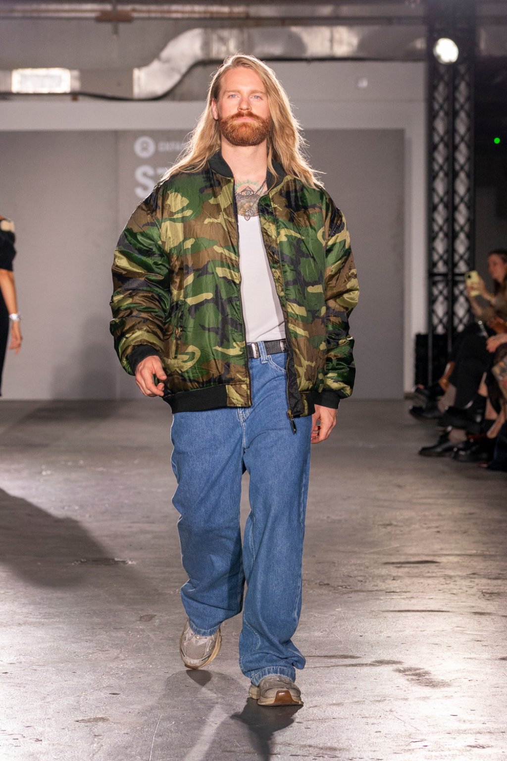 Sam Ryder on the runway.