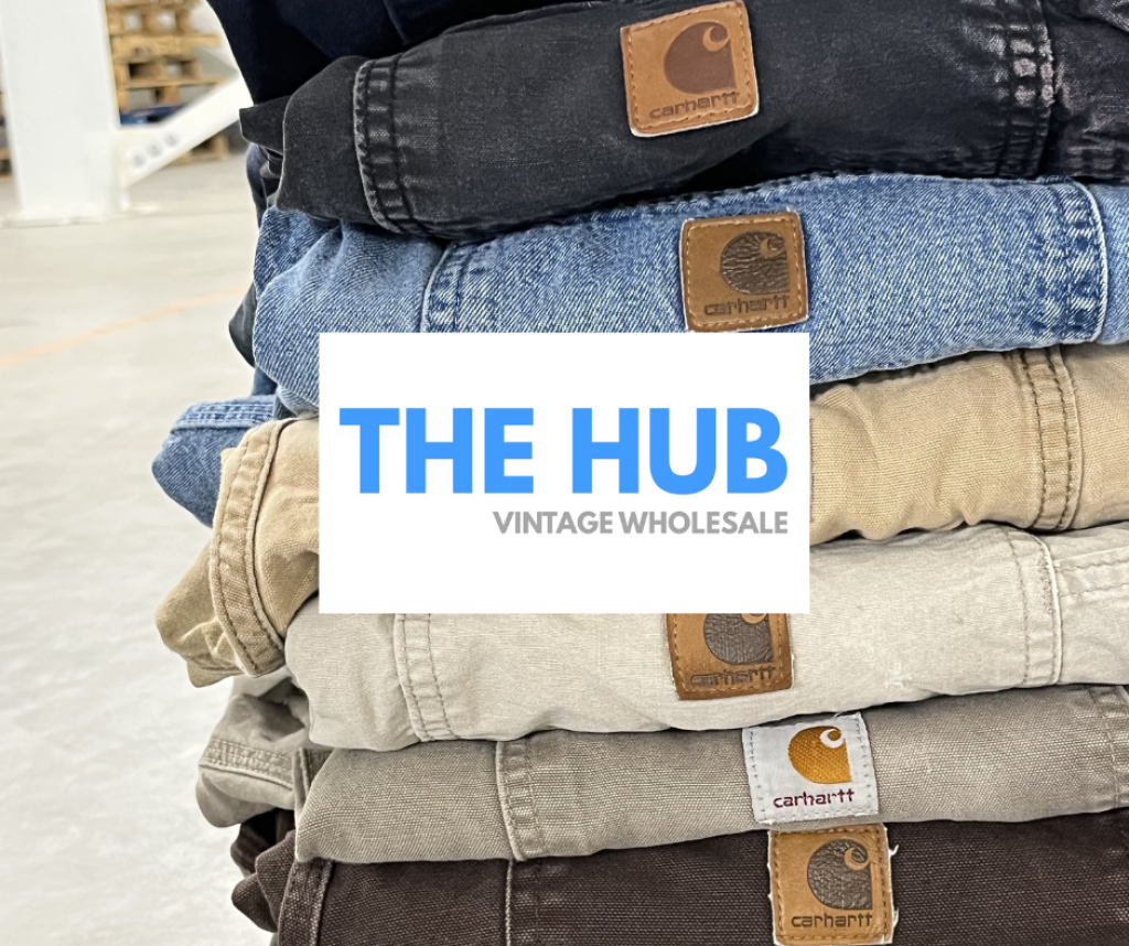 The Hub logo with jeans.