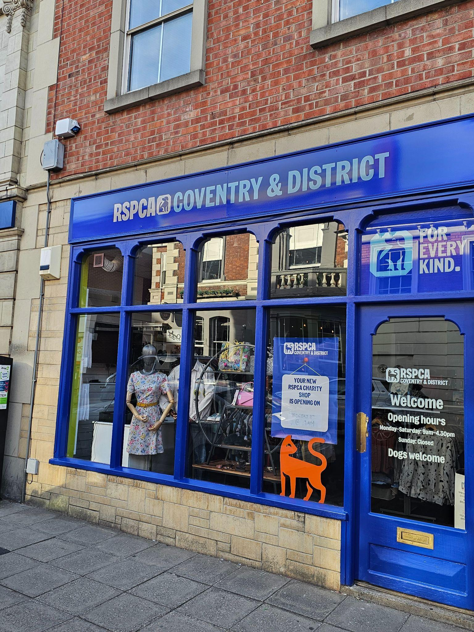 RSPCA Coventry and District's Rugby shop