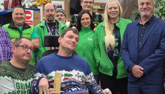 Hugs Plymouth donation awards presentation