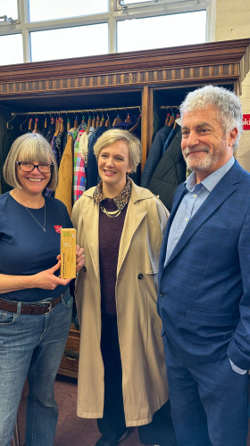 Julie, Robin Osterley and Stella Creasey MP